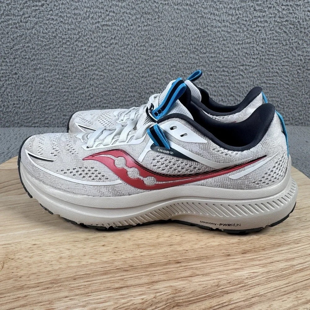 Saucony Omni 21 Womens 6.5 Gray Running Shoes Sneakers S10762-31 Athleisure
